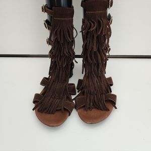 Aldo Leather gladiator sandals size 8. Brown leather.